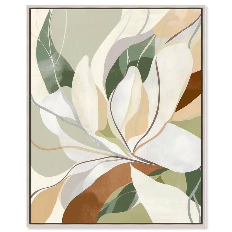 Leaf Prints I Canvas by Art Remedy - 30" x 36" - Silver