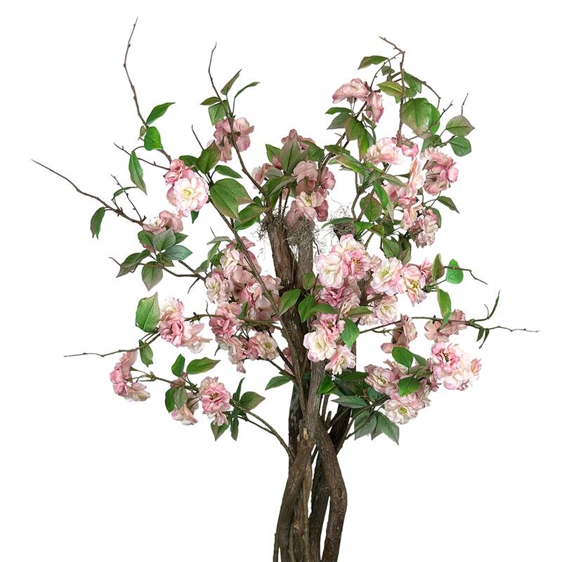 4.5 ft Cherry Blossom Tree in a Fiberstone Planter - Green