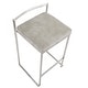 preview thumbnail 93 of 107, Silver Orchid Forrest Stainless Steel Stackable Fully Welded Counter Stool (Set of 2)