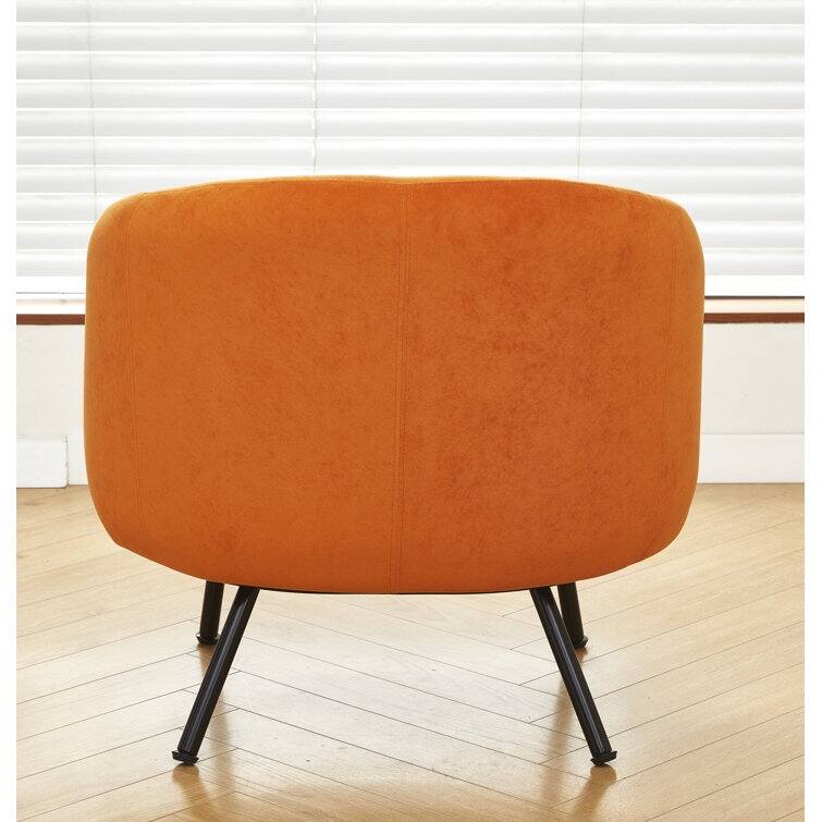 US Pride Furniture Luxury and Elegance Modern Channel Chair with Velvet Fabric Material Dense Foam and Heavy Webbing