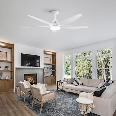 56 In Intergrated LED Ceiling Fan Lighting with ABS Blade