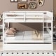 preview thumbnail 32 of 68, Rubber Wood Bunk Bed with Trundle Bed,Converted into 2 Individual Beds