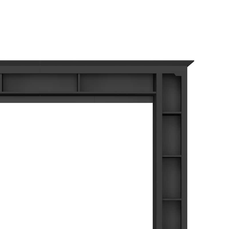 92" Modern 4-Piece Entertainment Center Wall Unit Media Console with Bookshelves for TVs Up to 80"