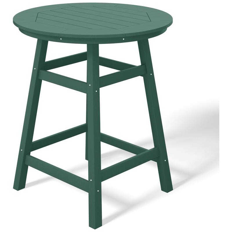 Polytrends Laguna Hdpe All Weather Outdoor Patio 35" Round Counter Table