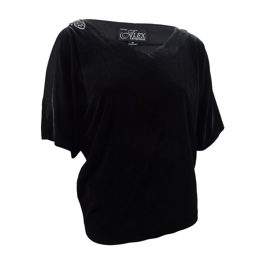 alex evenings plus size tops