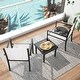 preview thumbnail 18 of 53, Corvus Yorkdale Outdoor Modern 3-piece Chat Set