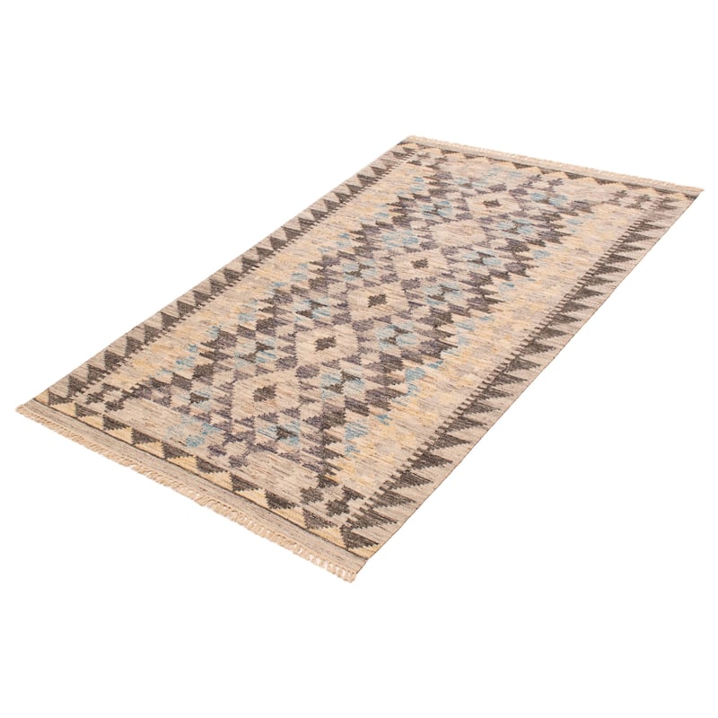 Ankara Grey Kilim 5'0" x 8'2" - 5'0 x 8'2