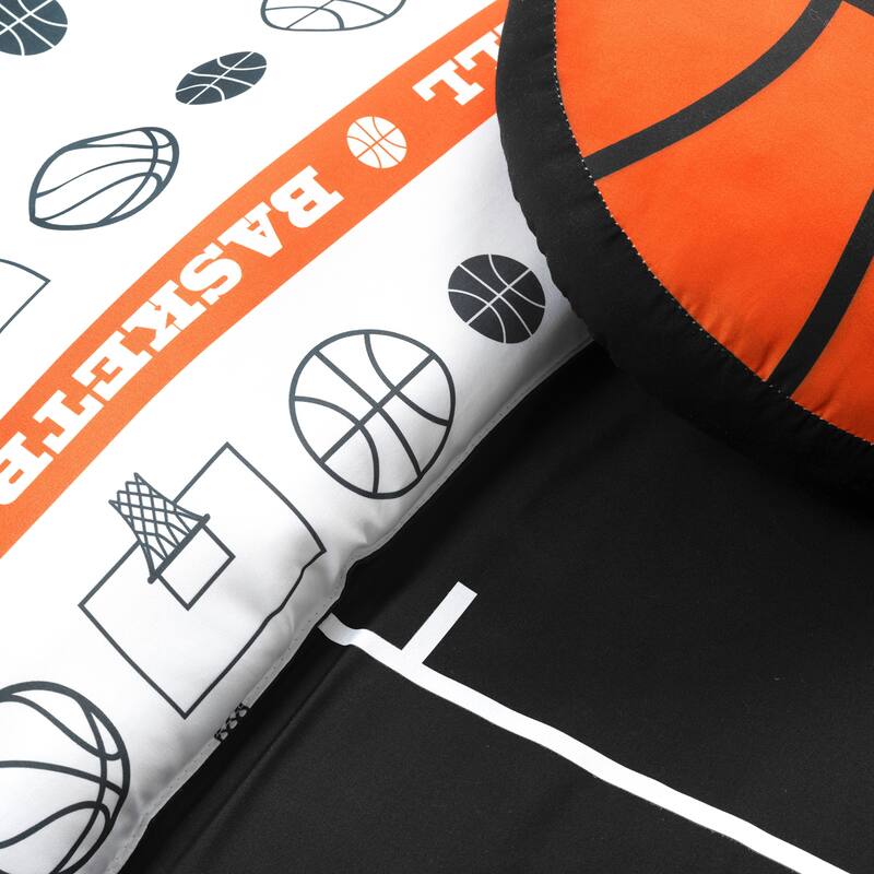 Lush Decor Basketball Game Reversible Oversized Comforter Set