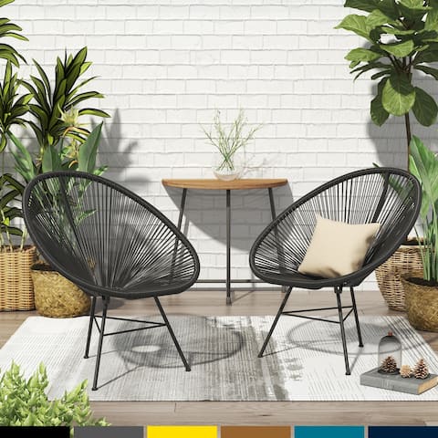 Sarcelles Acapulco Modern Wicker Chairs by Corvus (Set of 2)