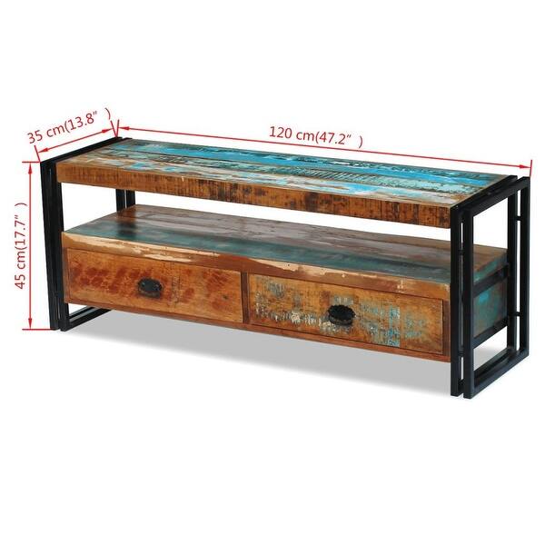 Vidaxl Tv Cabinet Solid Reclaimed Wood Overstock 18965604
