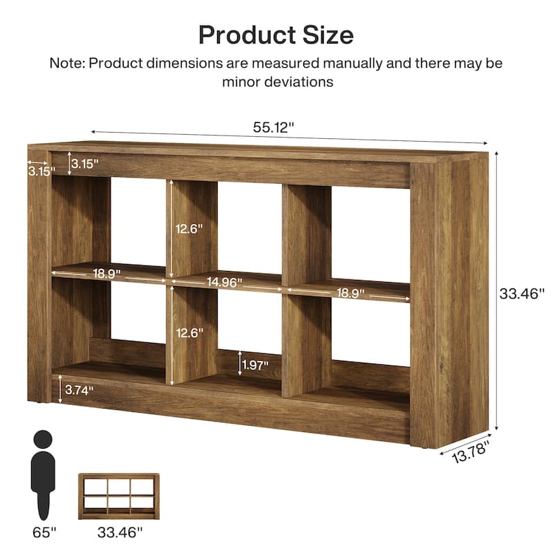 55.12 Inch Farmhouse Console Table for Entryway