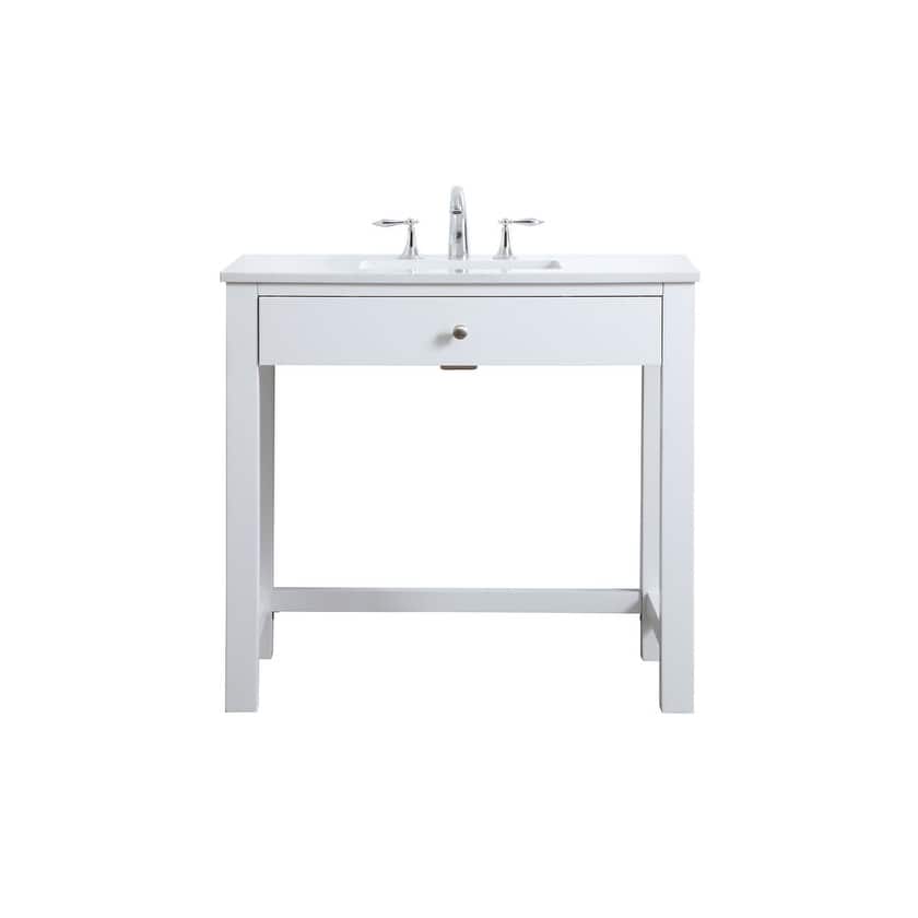 Elegant Lighting VF14836 Hudson 36" Free Standing Single Basin Vanity