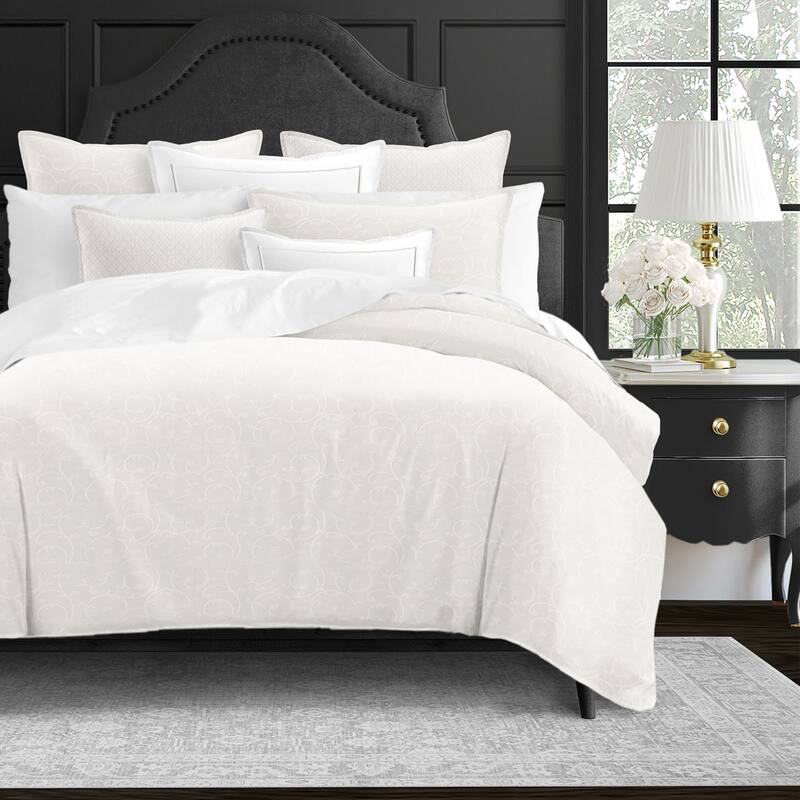 Marlene Alabaster Twin Comforter & 1 Sham Set, plus 1 bonus cushion