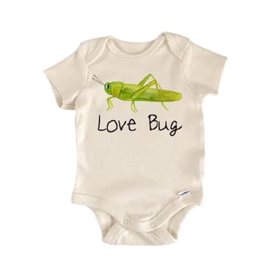 Cricket Insect Love Bug - Baby Boy Girl Clothes Infant Bodysuit Funny Cute Newborn