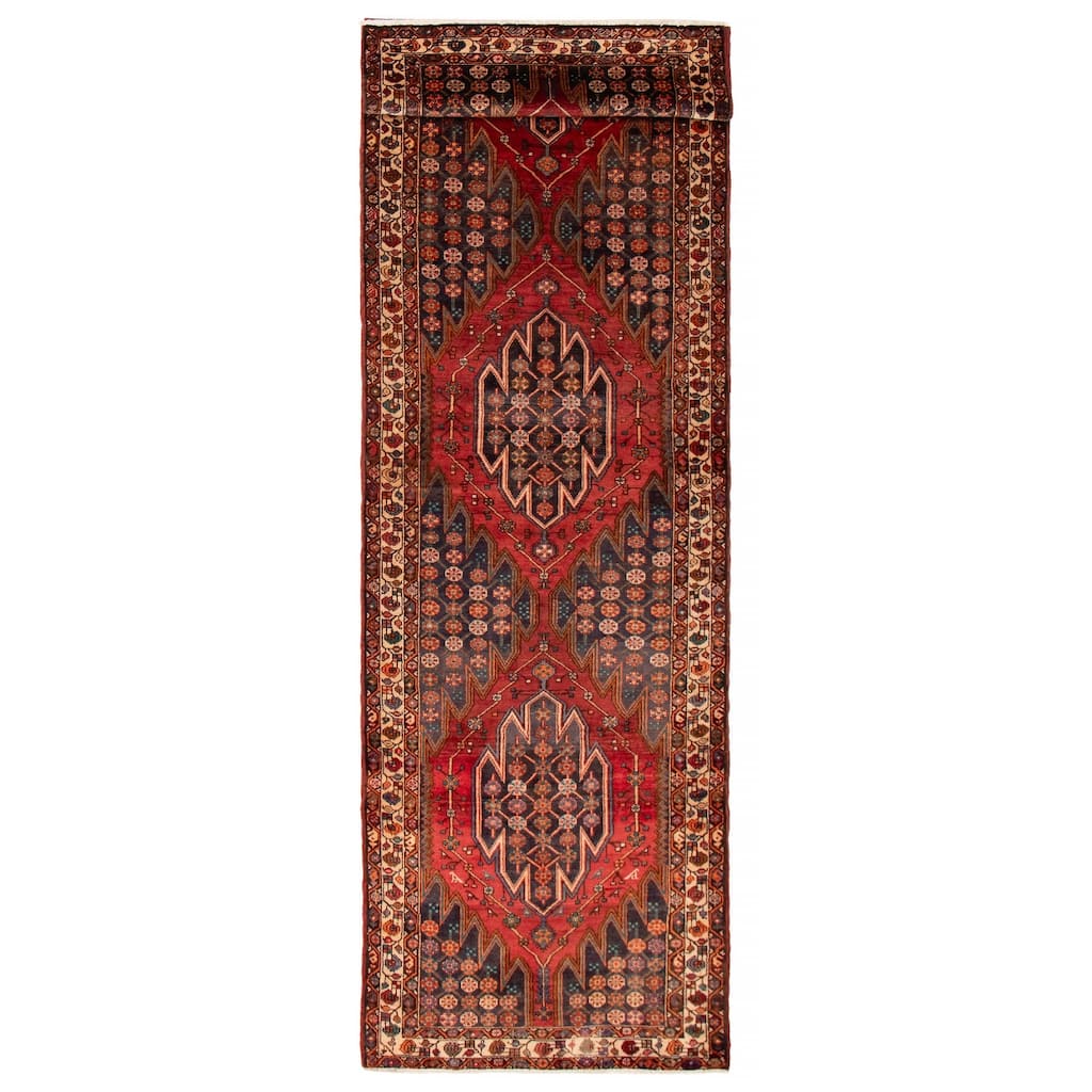 ECARPETGALLERY Hand-knotted Anadol Red Wool Rug - 3'11 x 13'5