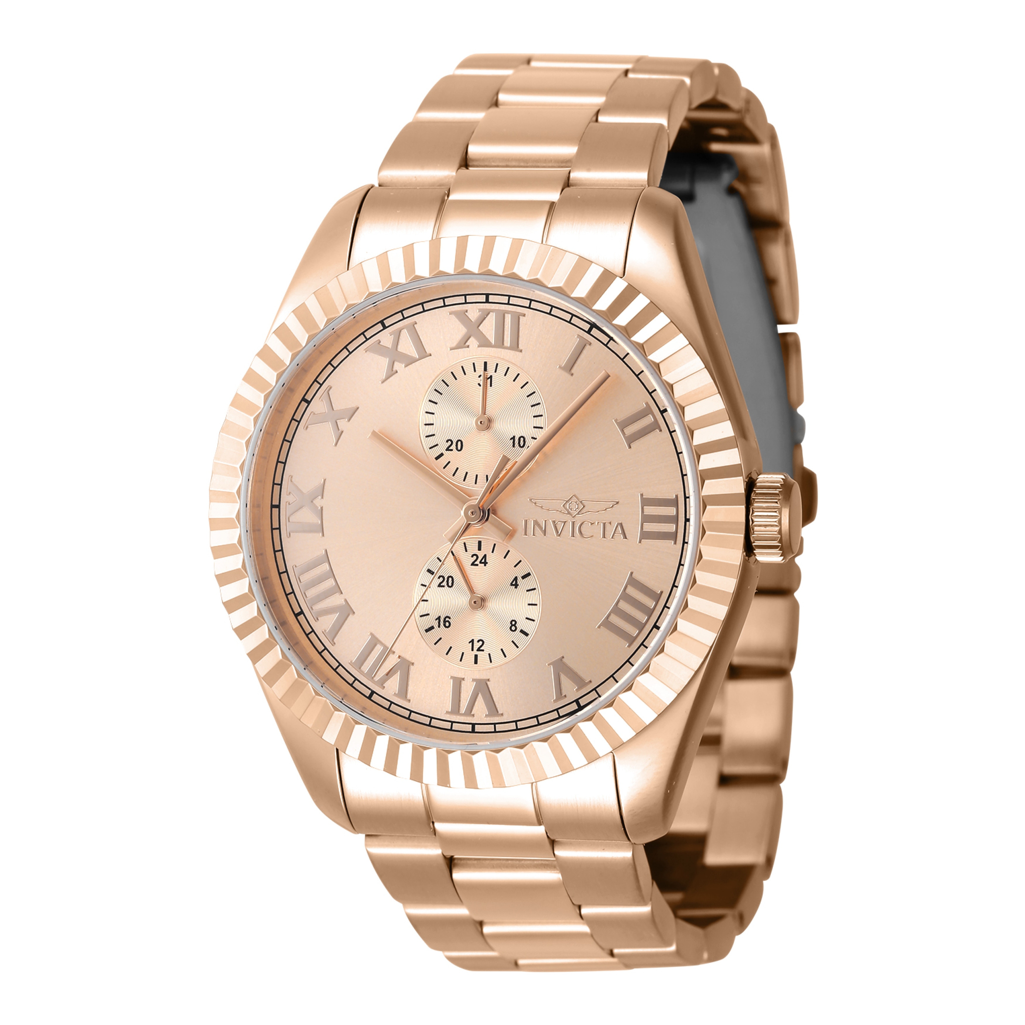 Invicta Men's 47433 Specialty Quartz Multifunction Rose Gold Dial Watch - Rose Gold