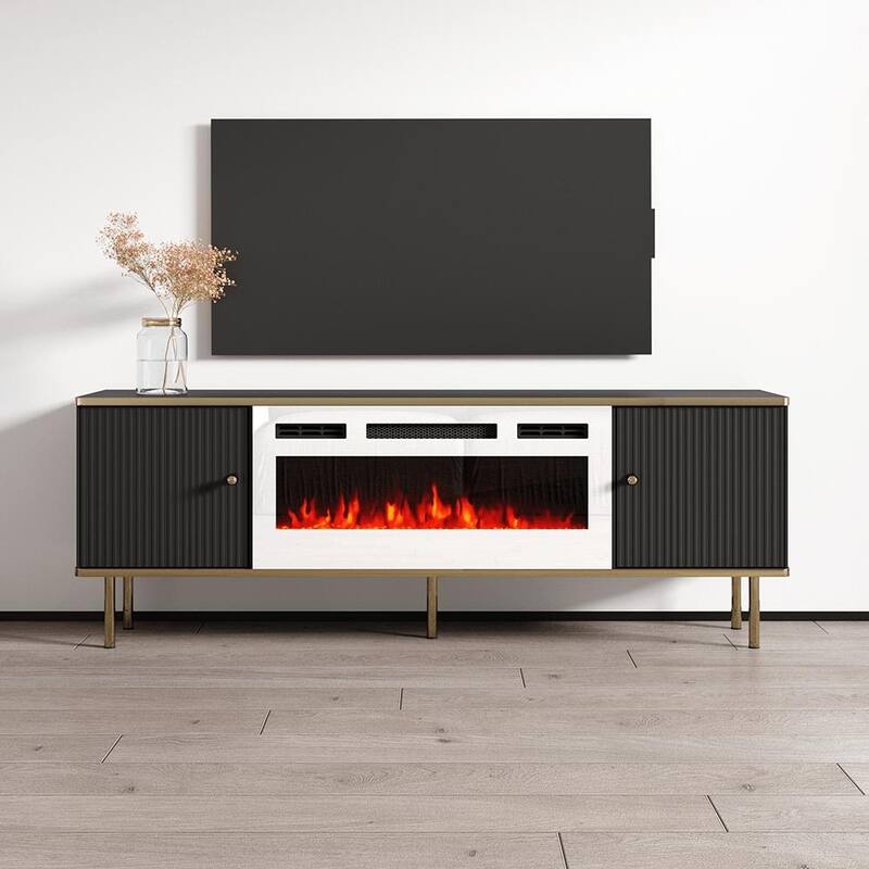 Camelia WH-EF Electric Fireplace 63" TV Stand - Black