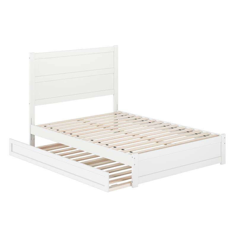 Aveline Wood Platform Bed with Matching Footboard & Trundle
