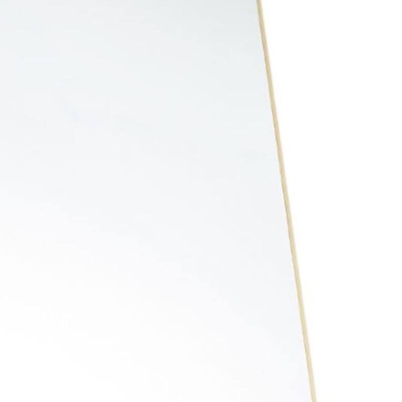 HomeRoots 63" Gold Metal Freestanding and Wall Mount Framed Full Length Mirror - 20.00 in. x 63.00 in. x 0.50 in.