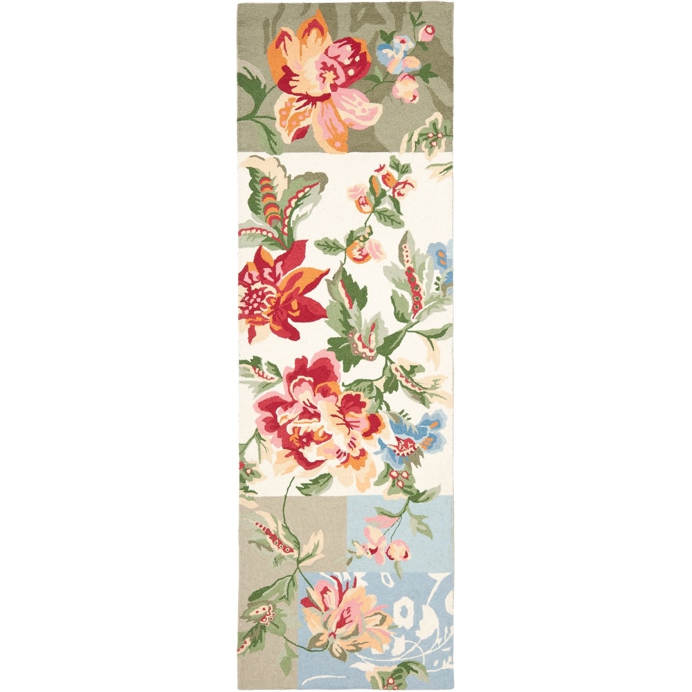 SAFAVIEH Handmade Chelsea Coralien French Country Wool Rug