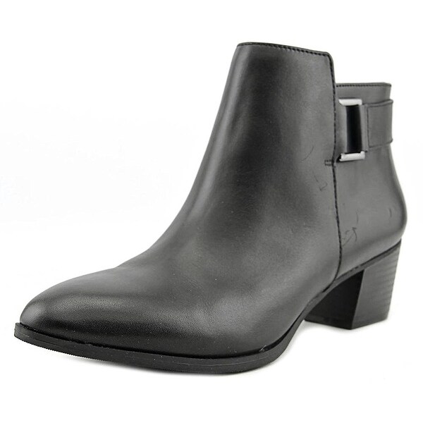 Alfani Womens Adisonn Leather Closed Toe Ankle Fashion Boots