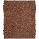 SAFAVIEH Handmade Leather Shag Carlijn Modern Decorative Rug