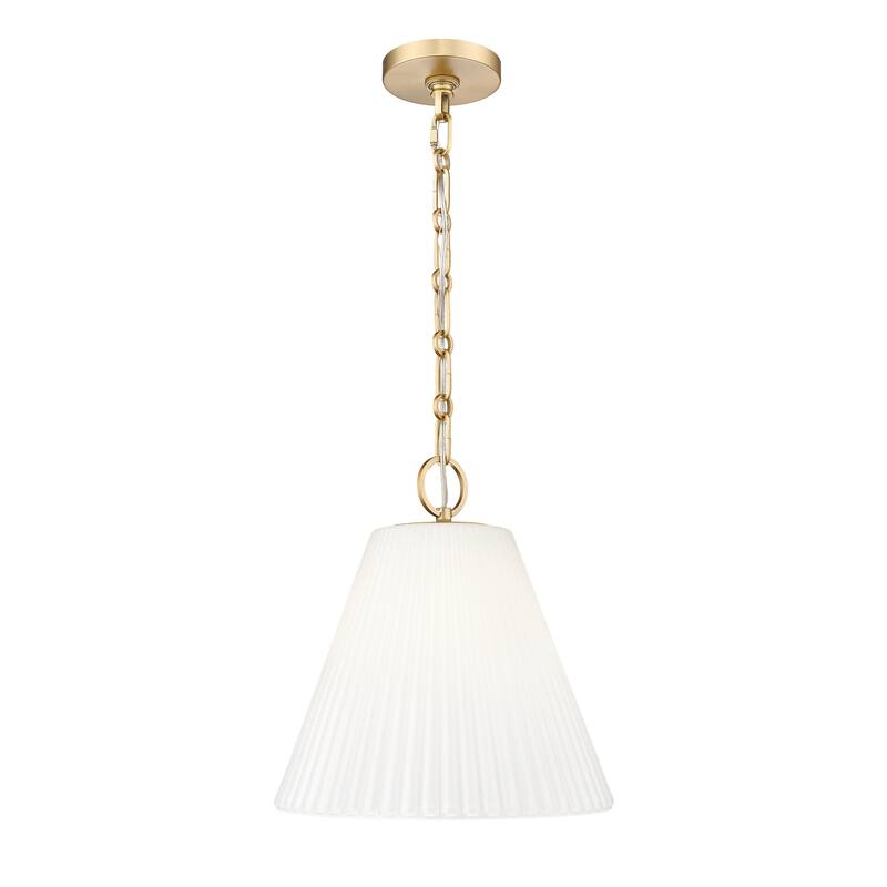 Alaric 1 Light Pendant in Modern Gold