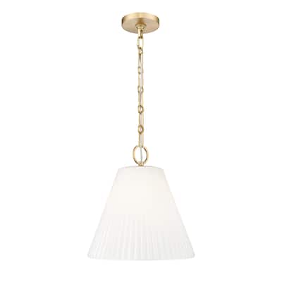 Alaric 1 Light Pendant in Modern Gold