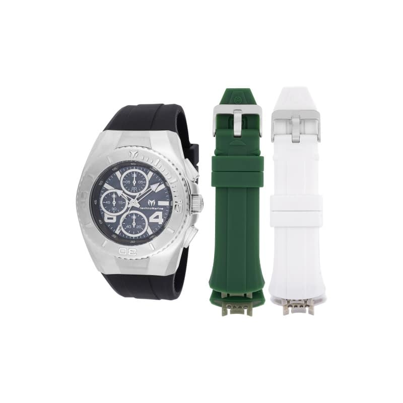 Technomarine Men's TM-124029 Cruise Quartz Chronograph Black Dial Watch