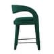 preview thumbnail 40 of 44, Pinnacle Performance Velvet Counter Stool Set of Two