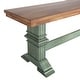 preview thumbnail 39 of 42, Eleanor Two-Tone Trestle Leg Wood Dining Bench by iNSPIRE Q Classic