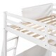 preview thumbnail 3 of 7, Modern Versatility Full size Wooden Loft Bed with Desk and Writing Board, No Box Spring Required, Maximized space