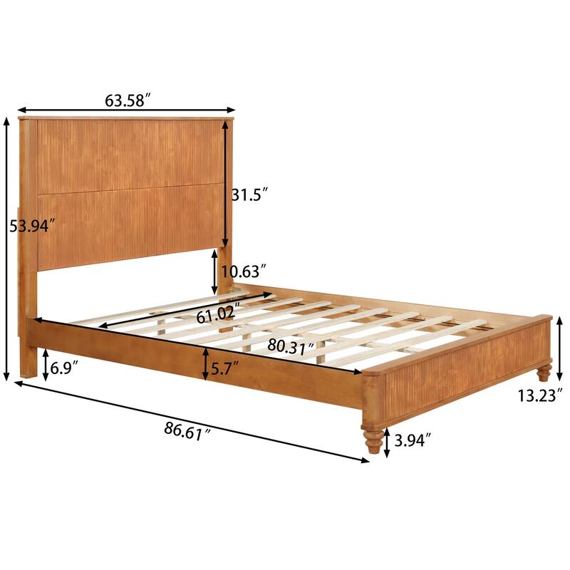 3-Piece Bedroom set with a Queen Size Bed and 2 Nightstands