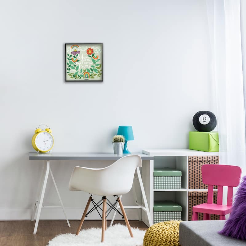 Stupell Comforting Welcome Here Phrases Framed Giclee Art Design By Mandy Ford Art + Illustration