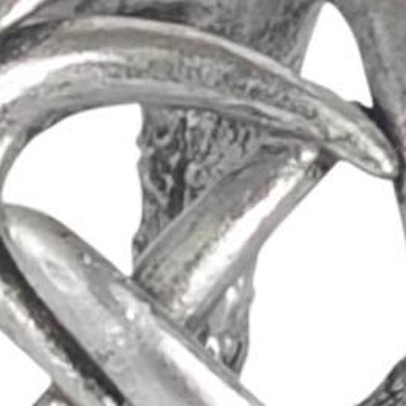 Silver Resin Antler Shaped Sculpture