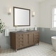 preview thumbnail 34 of 51, James Martin Vanities Chicago 60" Single Vanity, Whitewashed Walnut