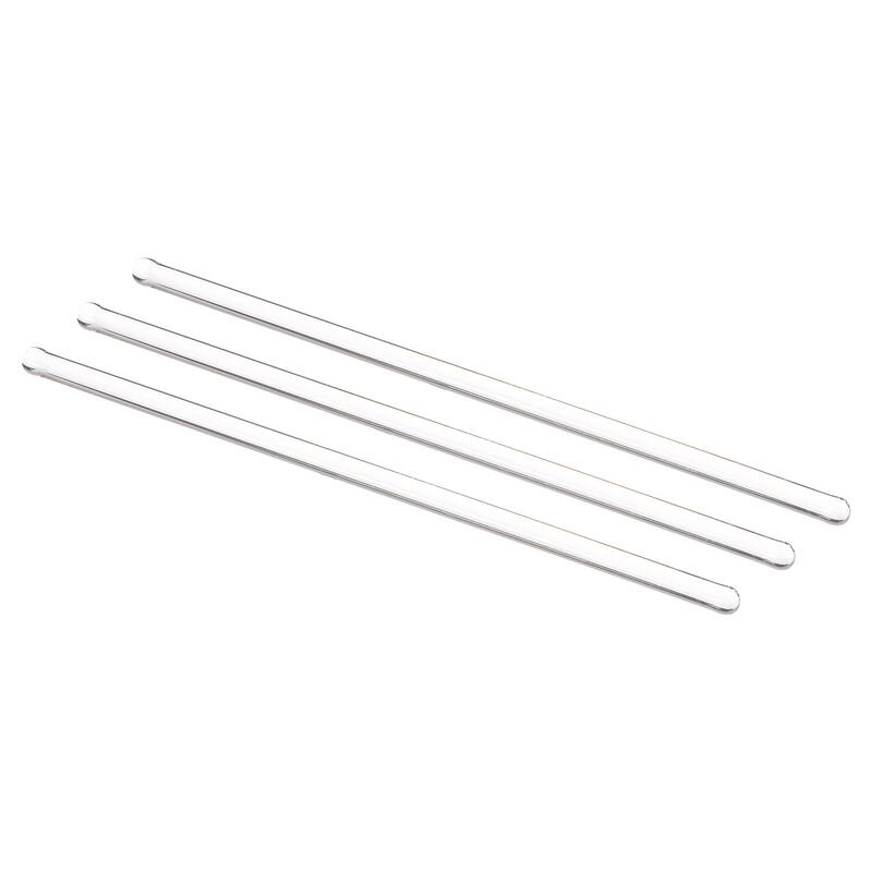 3.3 Borosilicate Glass Stick 5mm Dia Stir Rod Mixing Tools 3Pcs