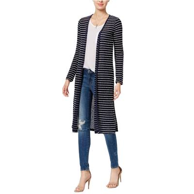 Chelsea Sky Womens Maxi Cardigan Sweater, Blue, X-Large