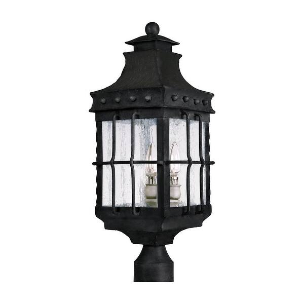 slide 2 of 2, Nantucket 3-Light Outdoor Pole/Post Lantern