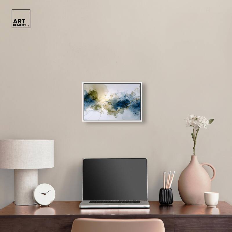 Fluid Geode Canvas by Art Remedy