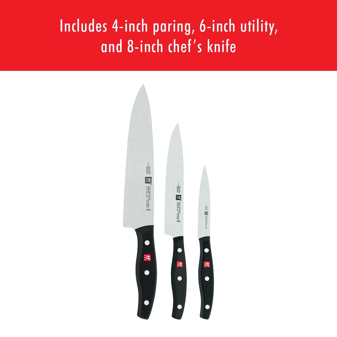 ZWILLING Twin Signature 3-pc Starter Knife Set - Overstock - 14268114