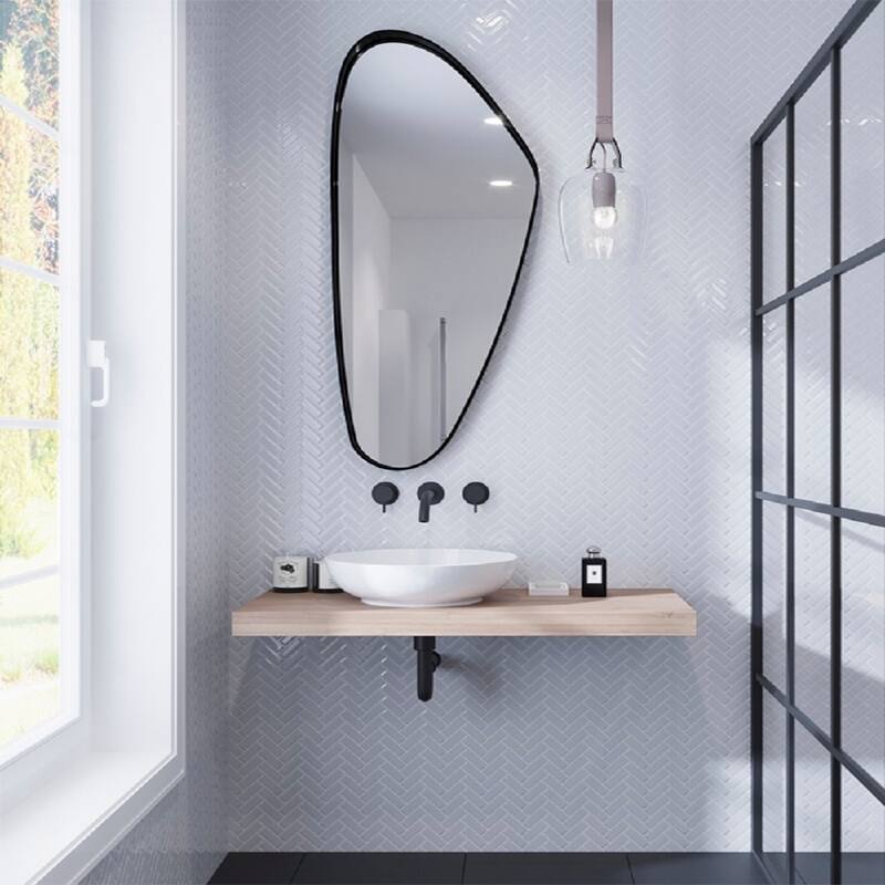 Apollo tile 11" x 13" Colorway Glossy White Glass Tile (4.81 sq ft/case) - 5 Pack
