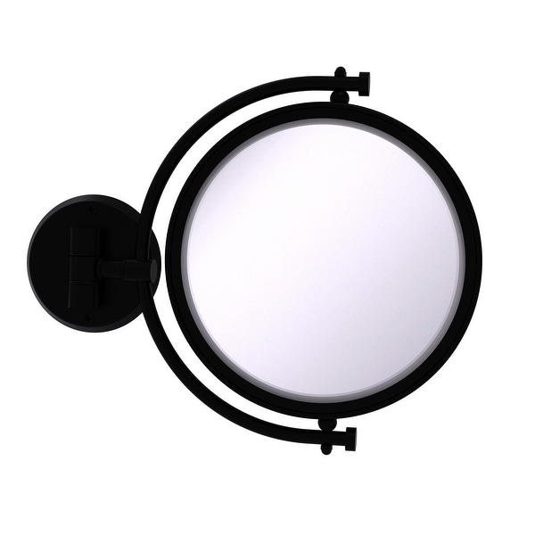 Allied Brass 8-in Wall Mounted Make-Up Mirror 4X Magnification