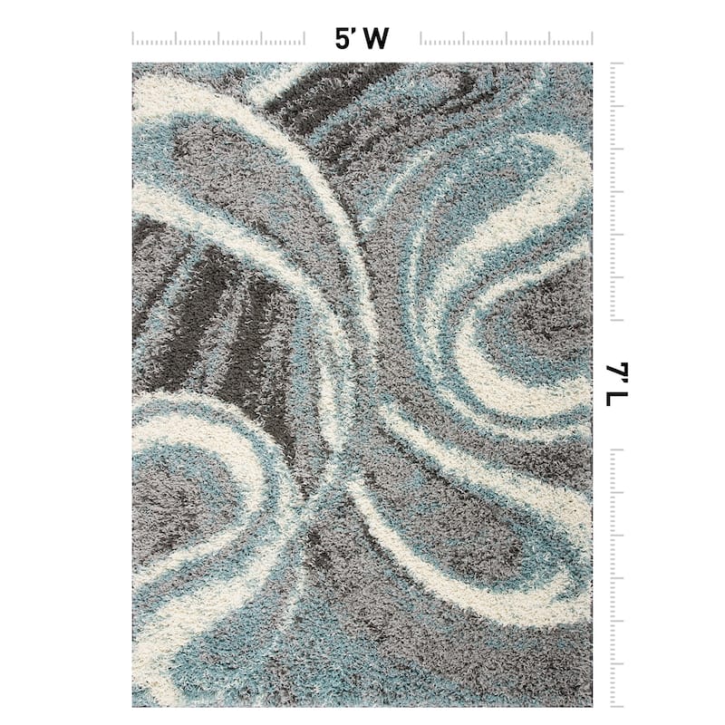 World Rug Gallery Contemporary Cozy Plush Shag Area Rug