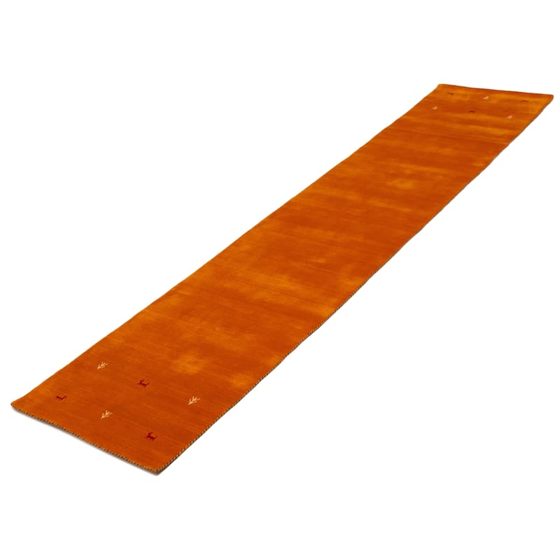 Kashkuli Gabbeh Orange Rug 2'8" x 13'0" - 2'8 x 13'0