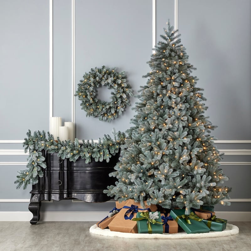 Seasonal LLC Blue Spruce Prelit Artificial Tree