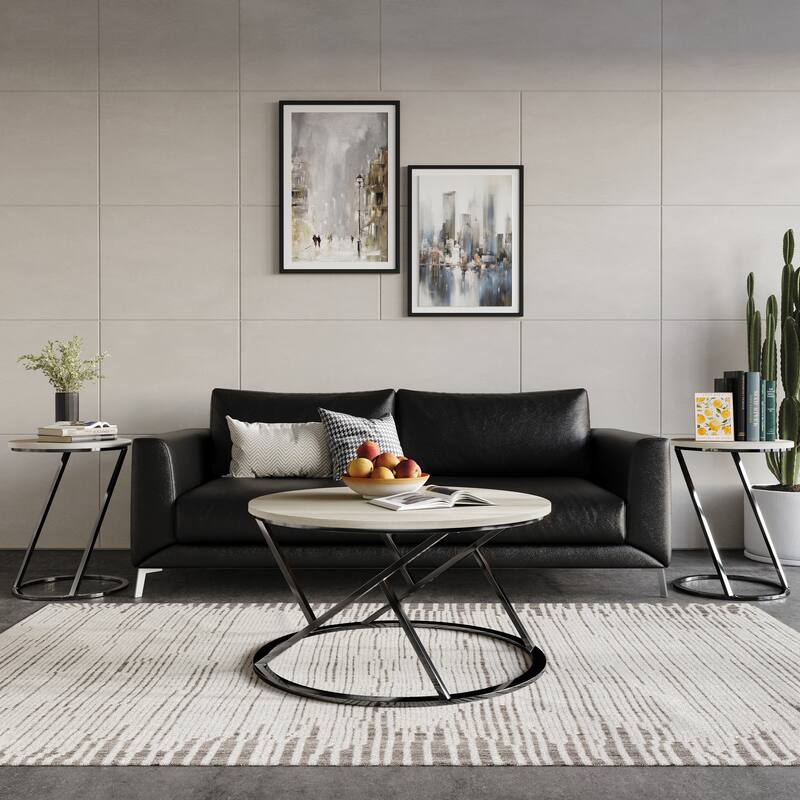 CraftPorch Elegance 3- Pieces Coffee Table Set