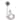 Bathroom Handheld Shower Head Bath Water Sprayer w Holder - Blue,Gray,White,Silver Tone