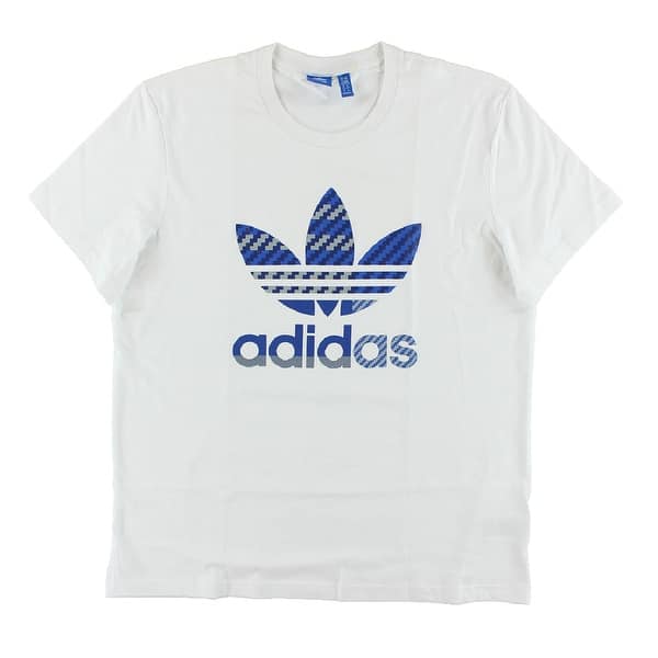 Shop Adidas Mens Originals Essentials Trefoil T Shirt White