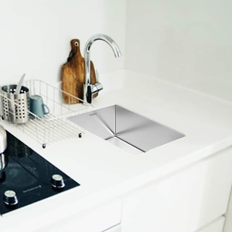 Undermount Single Bowl Stainless Steel Kitchen Sink 16 gauge-ALL SIZE